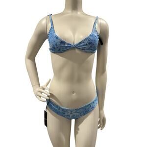 Vaya Island Bikini Womens Size XS Blue 2 Piece Set Beach Resort Swimwear